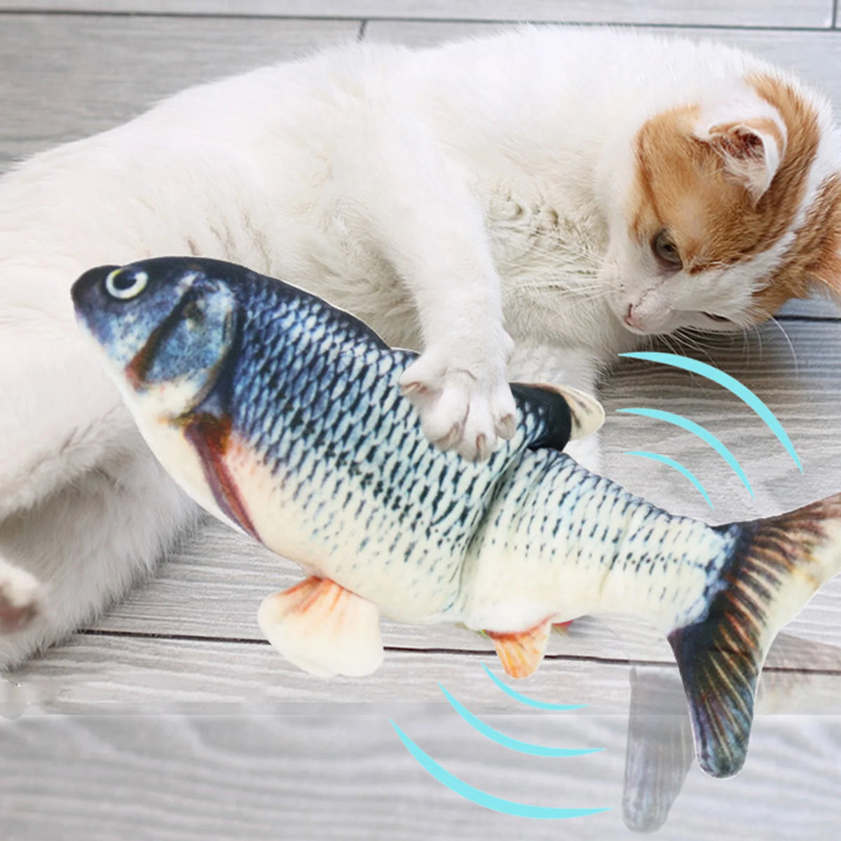 Wagtide FlopFish — USB-Rechargeable Interactive Cat Toy